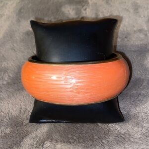 Orange Bangle Bracelet